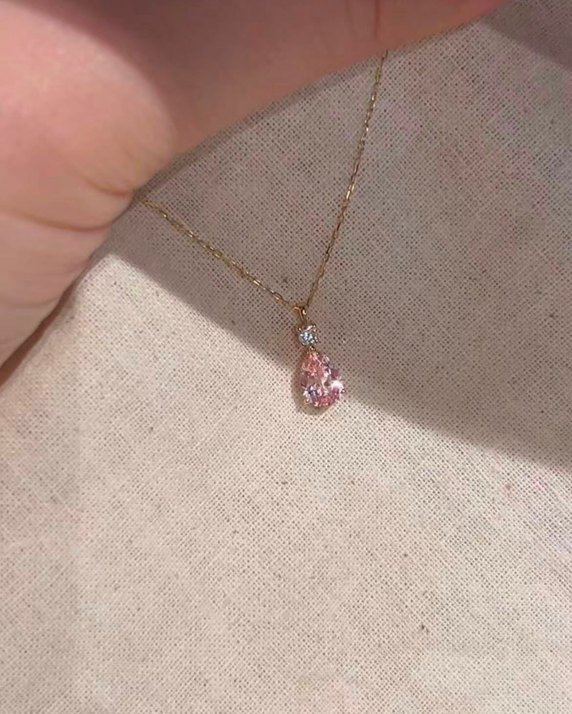 Pink Diamond Necklace