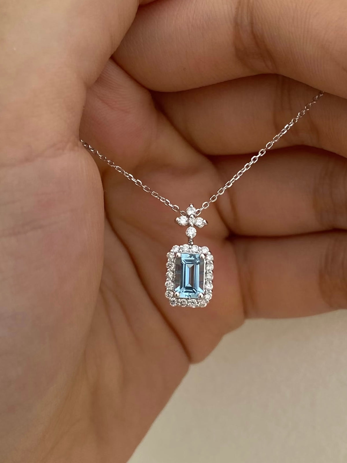 Celeste Blue Topaz Necklace
