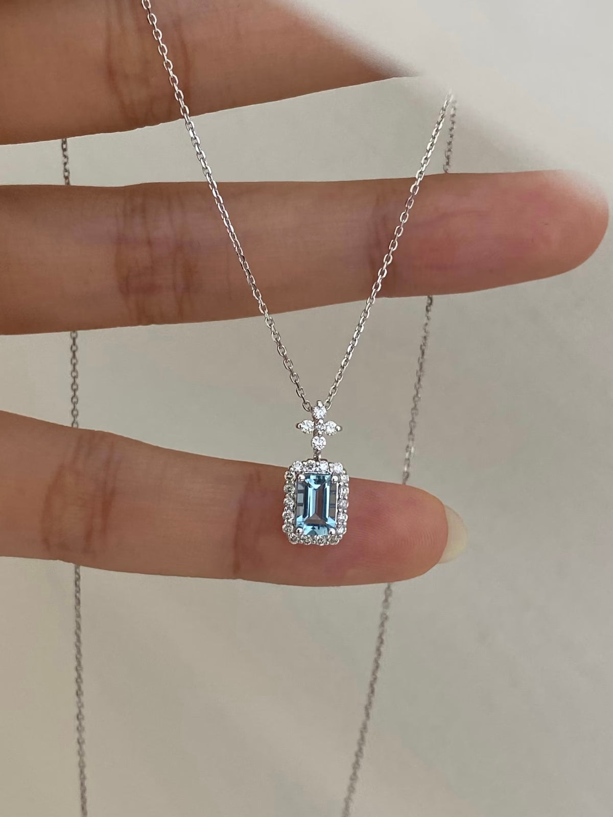 Celeste Blue Topaz Necklace