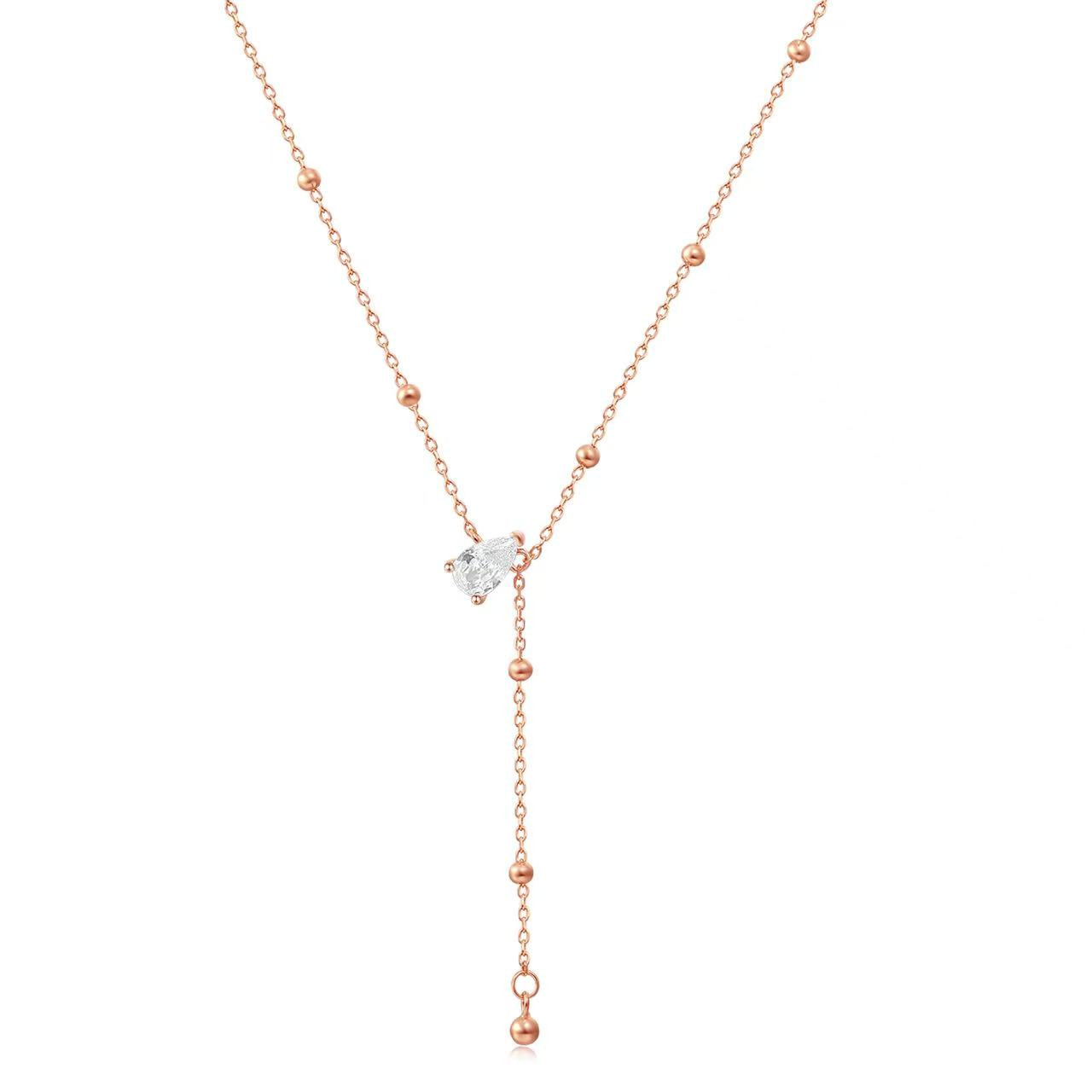 Oval T Necklace