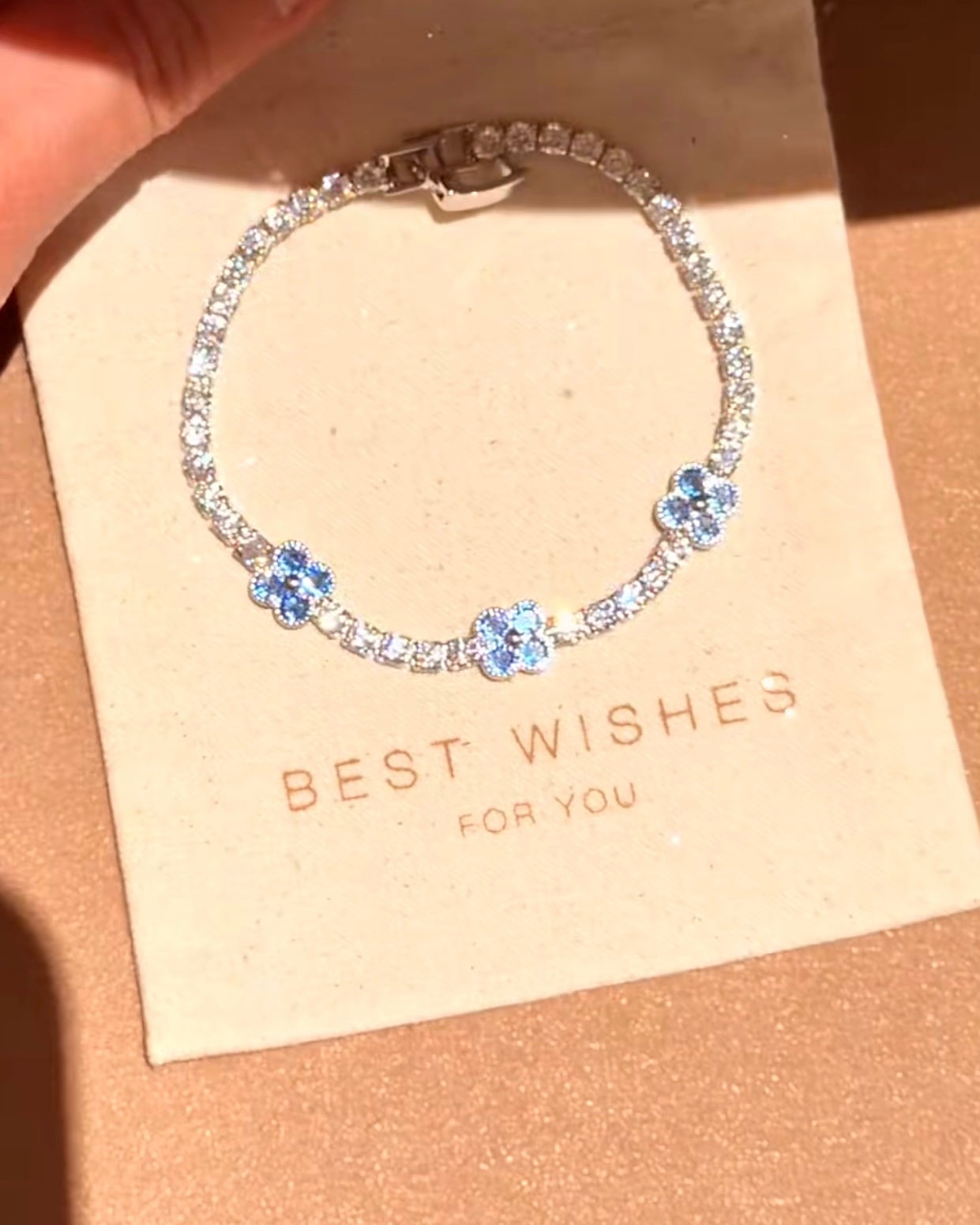 Ice Blue Tennis Bracelet