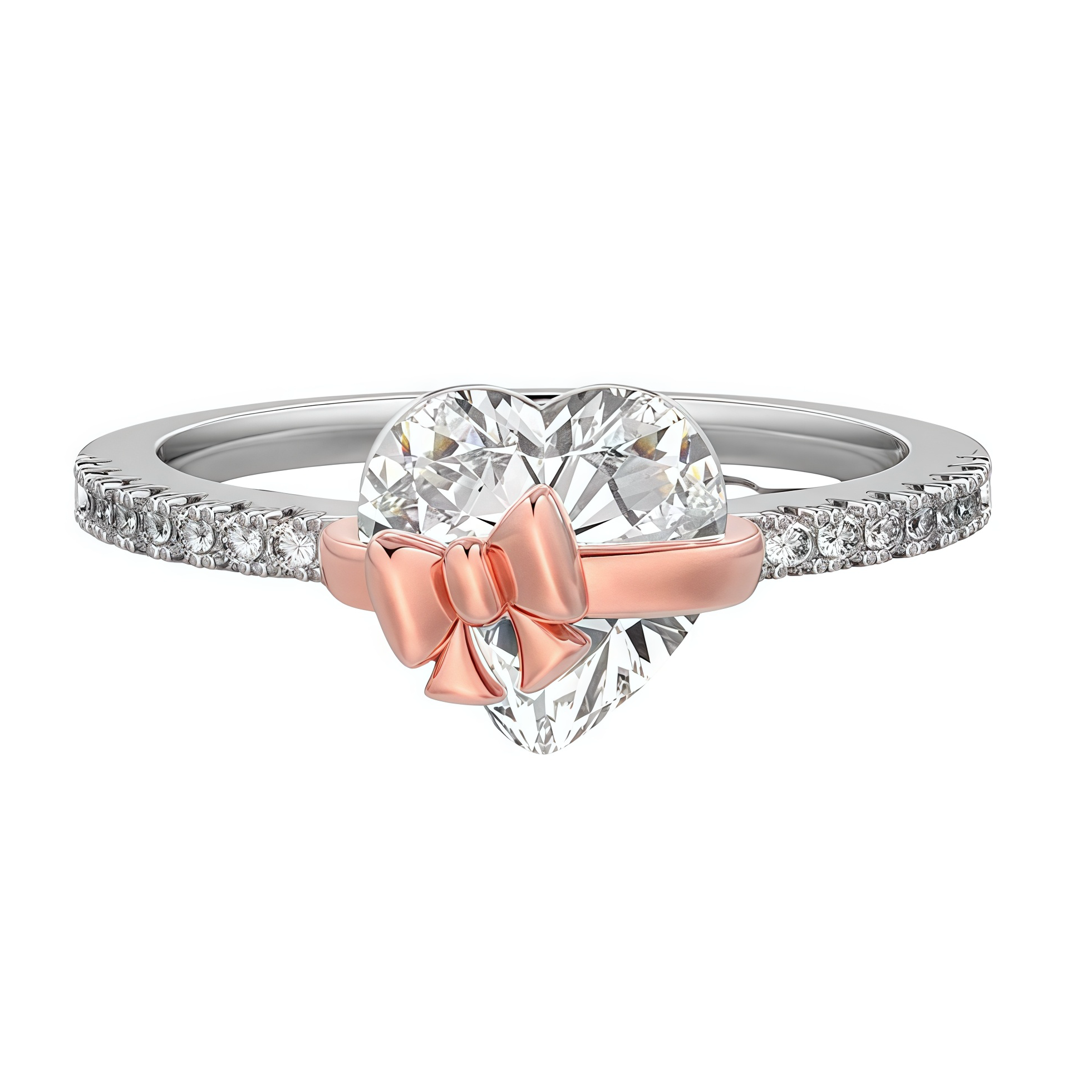 Bow Heart Ring