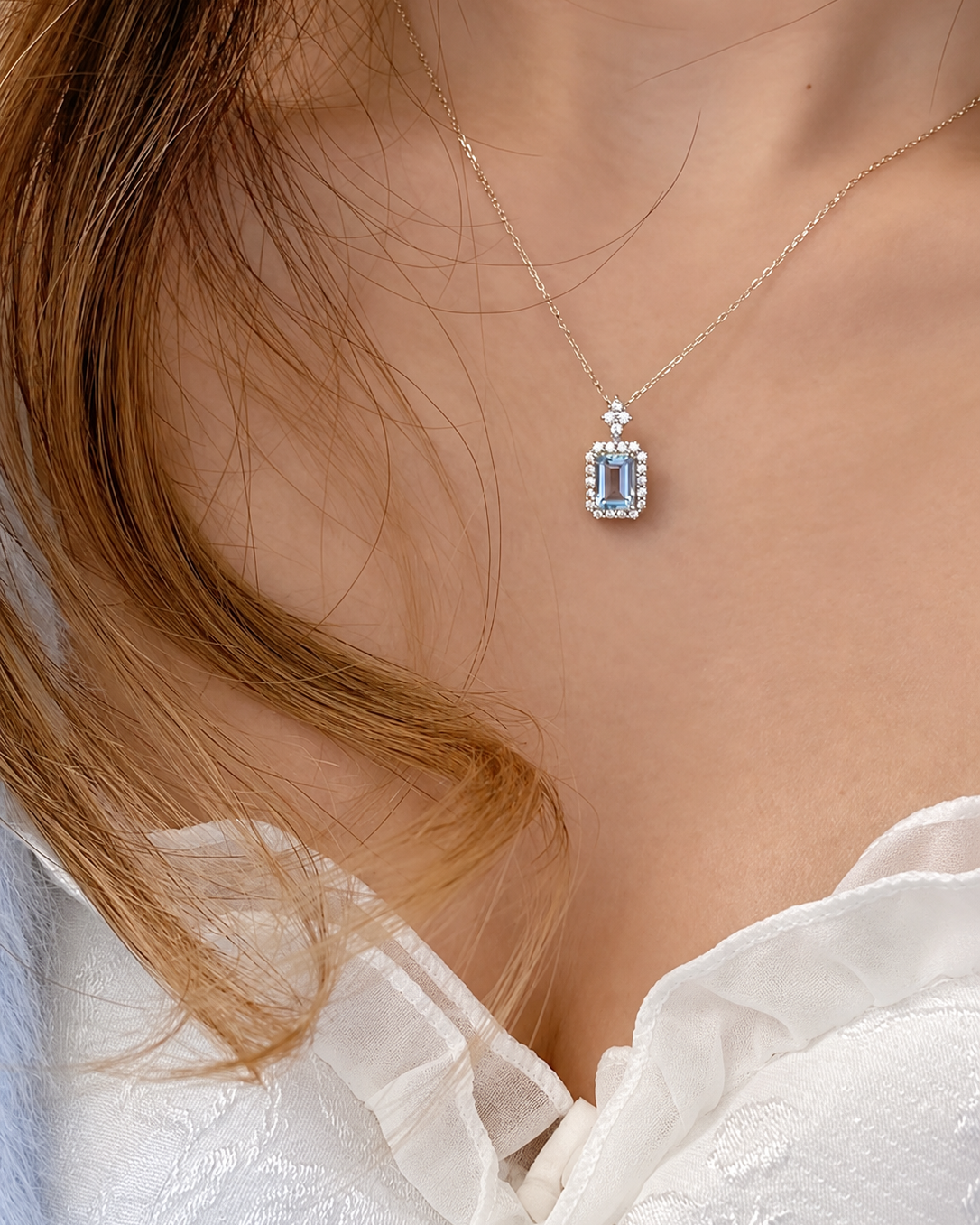 Celeste Blue Topaz Necklace