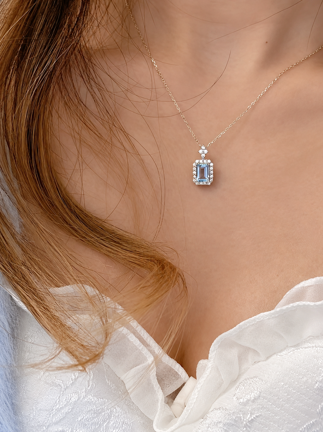 Celeste Blue Topaz Necklace