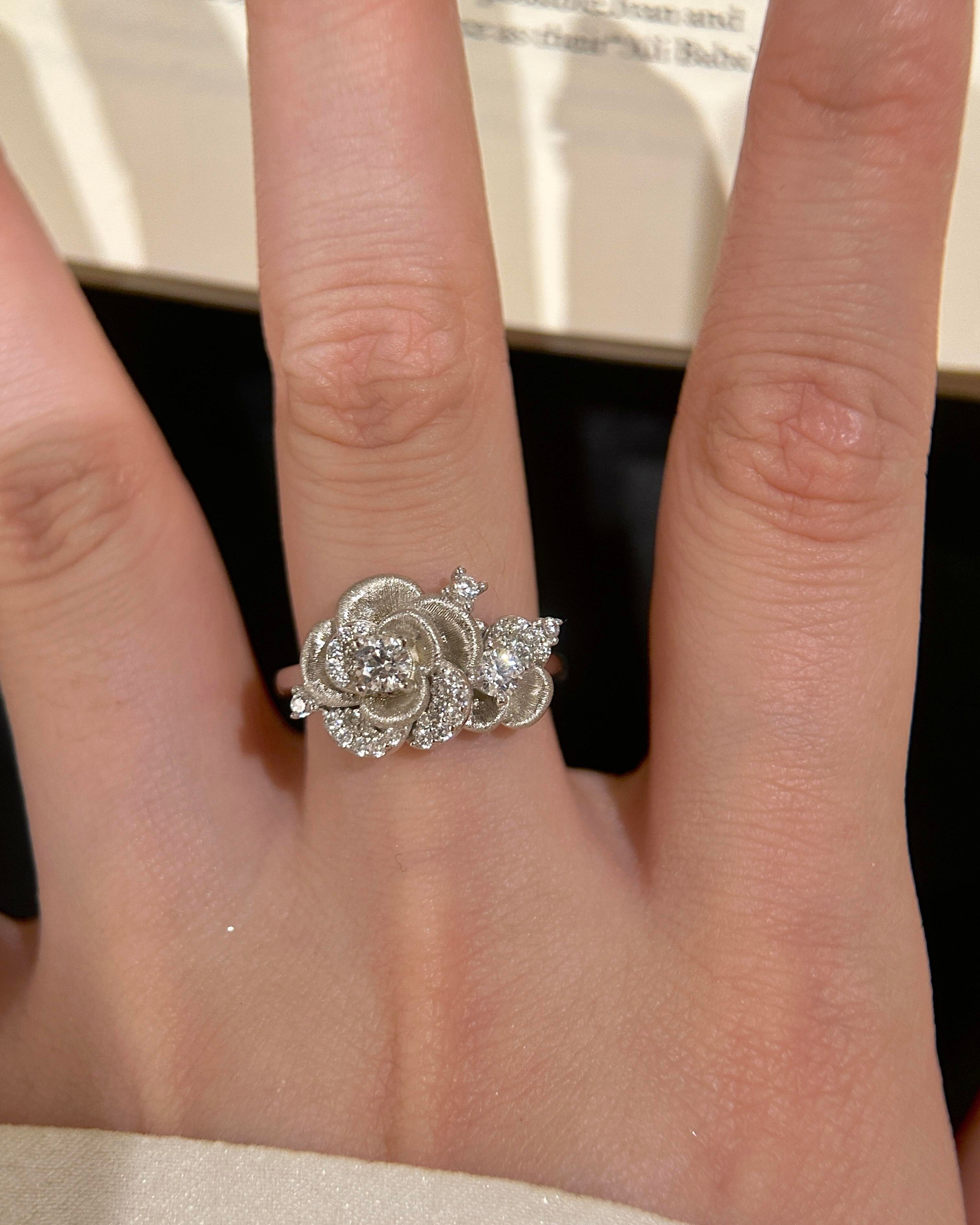 Rose Brushed Ring