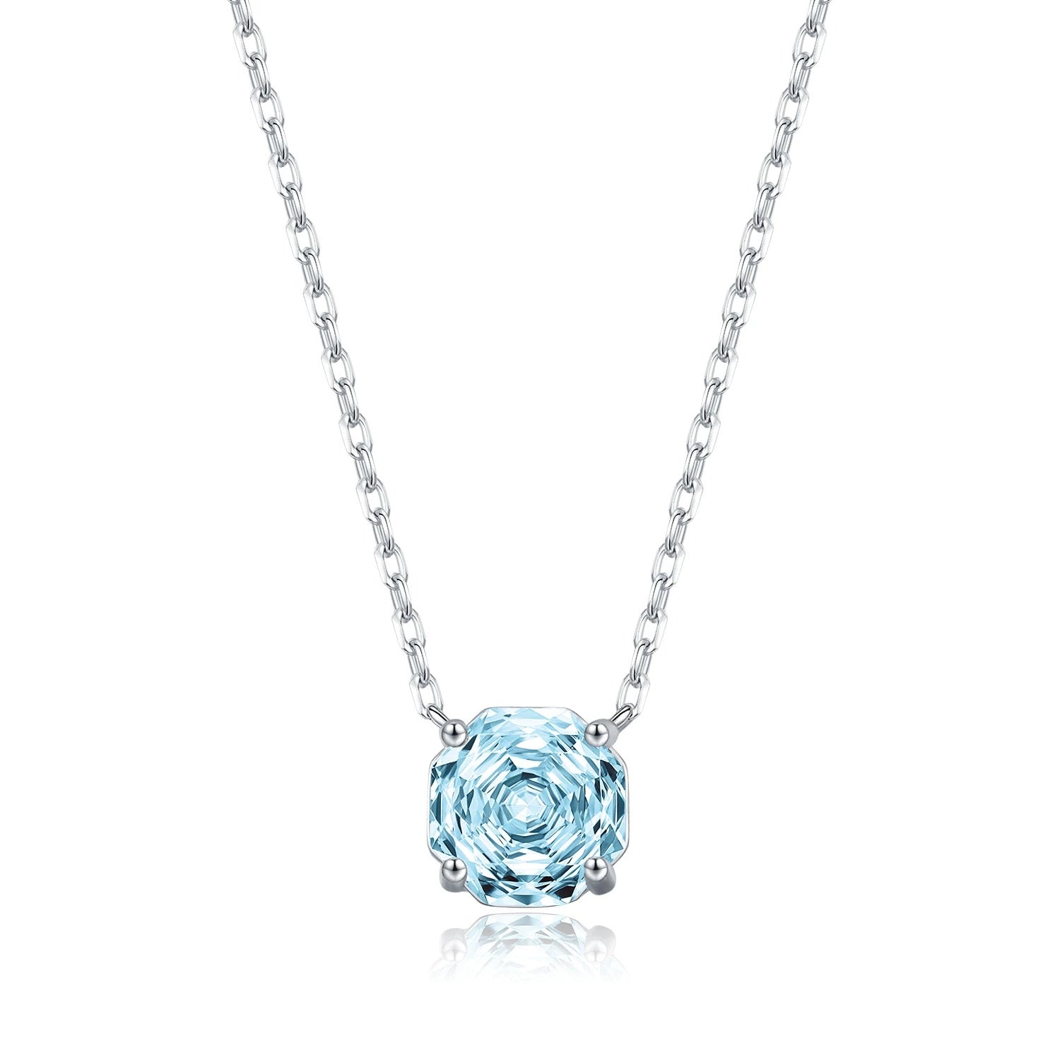 Rose-Cut Blue D Necklace