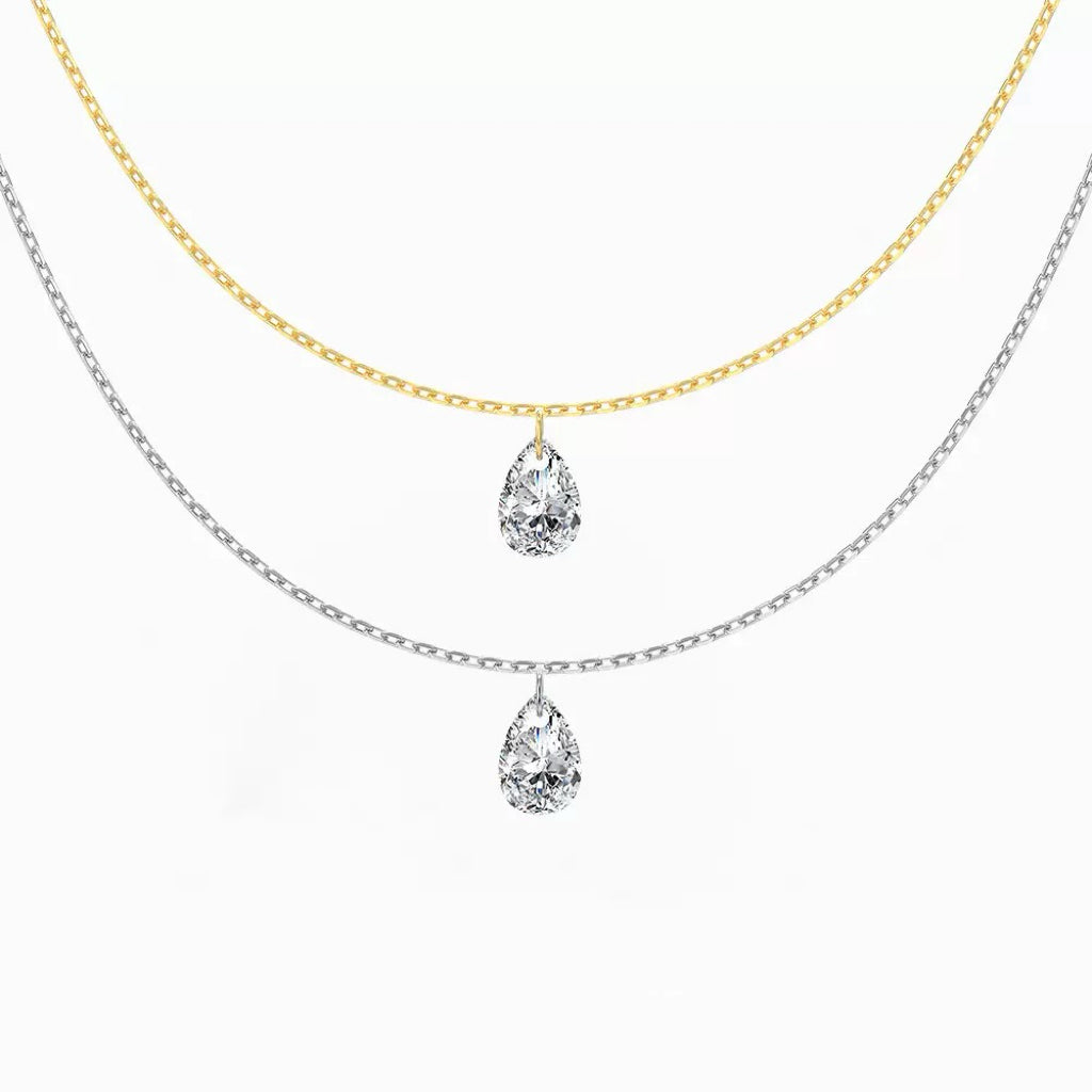 Oval Diamond Necklace
