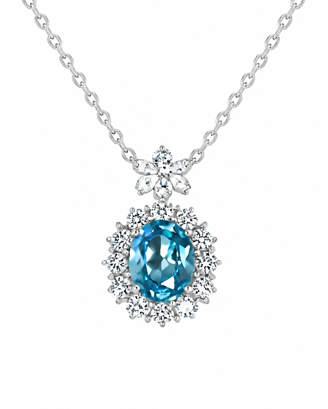 Aquamarine D Necklace