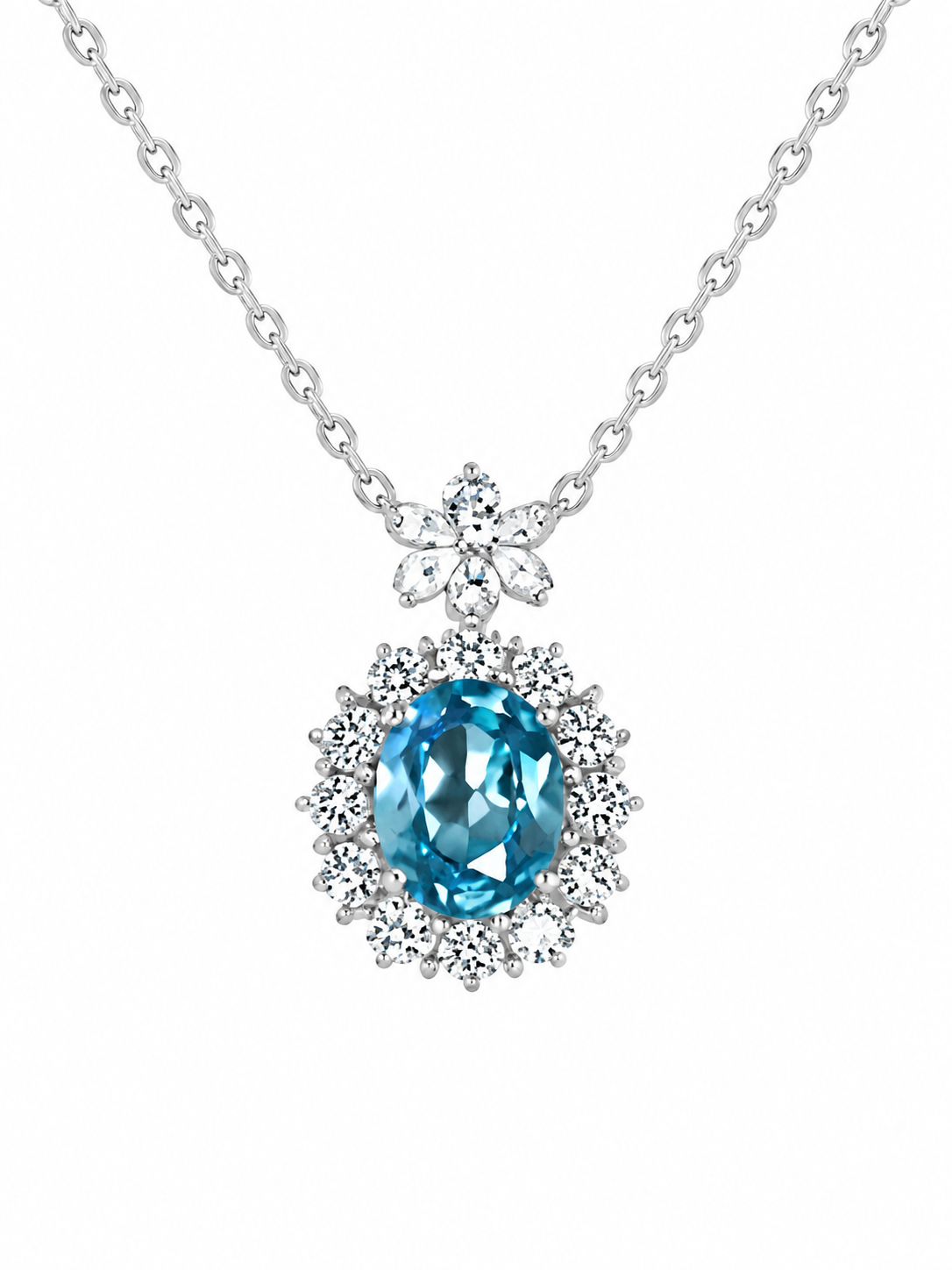 Aquamarine D Necklace