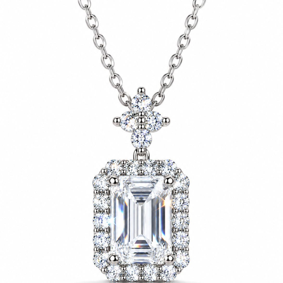 Perfume Bottle CZ Necklace