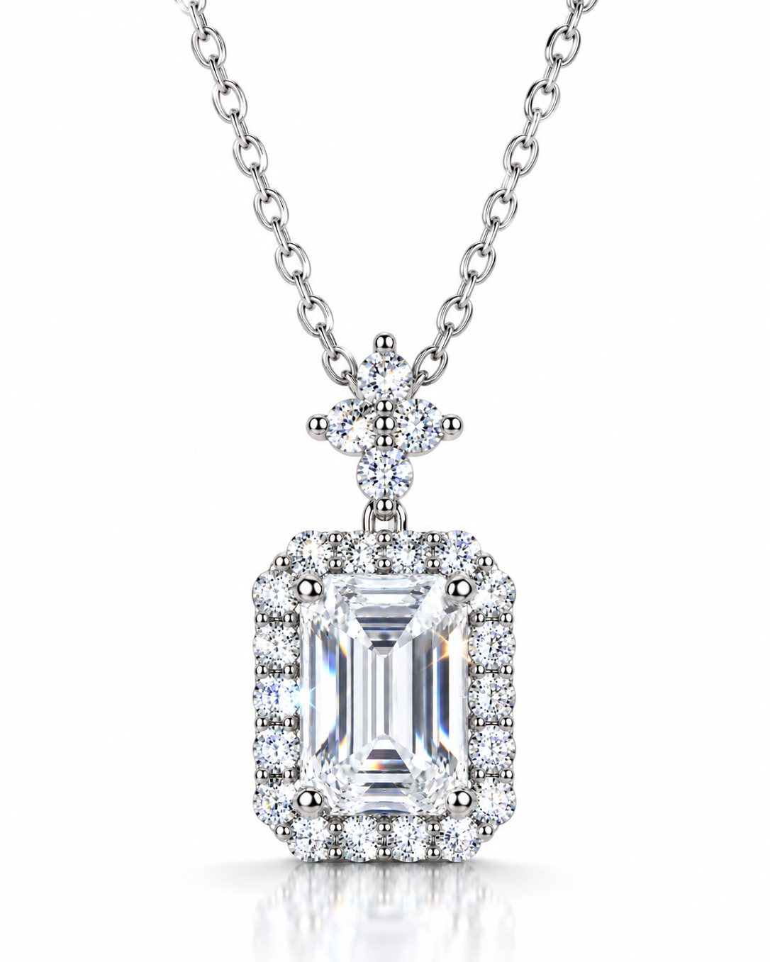 Perfume Bottle CZ Necklace