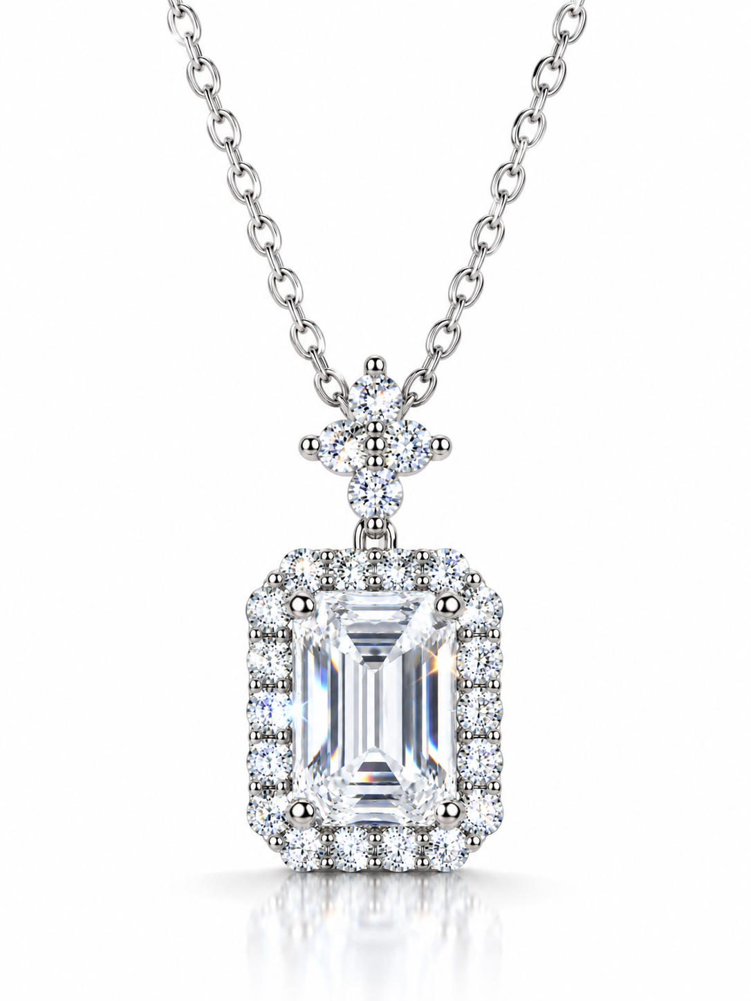 Perfume Bottle CZ Necklace
