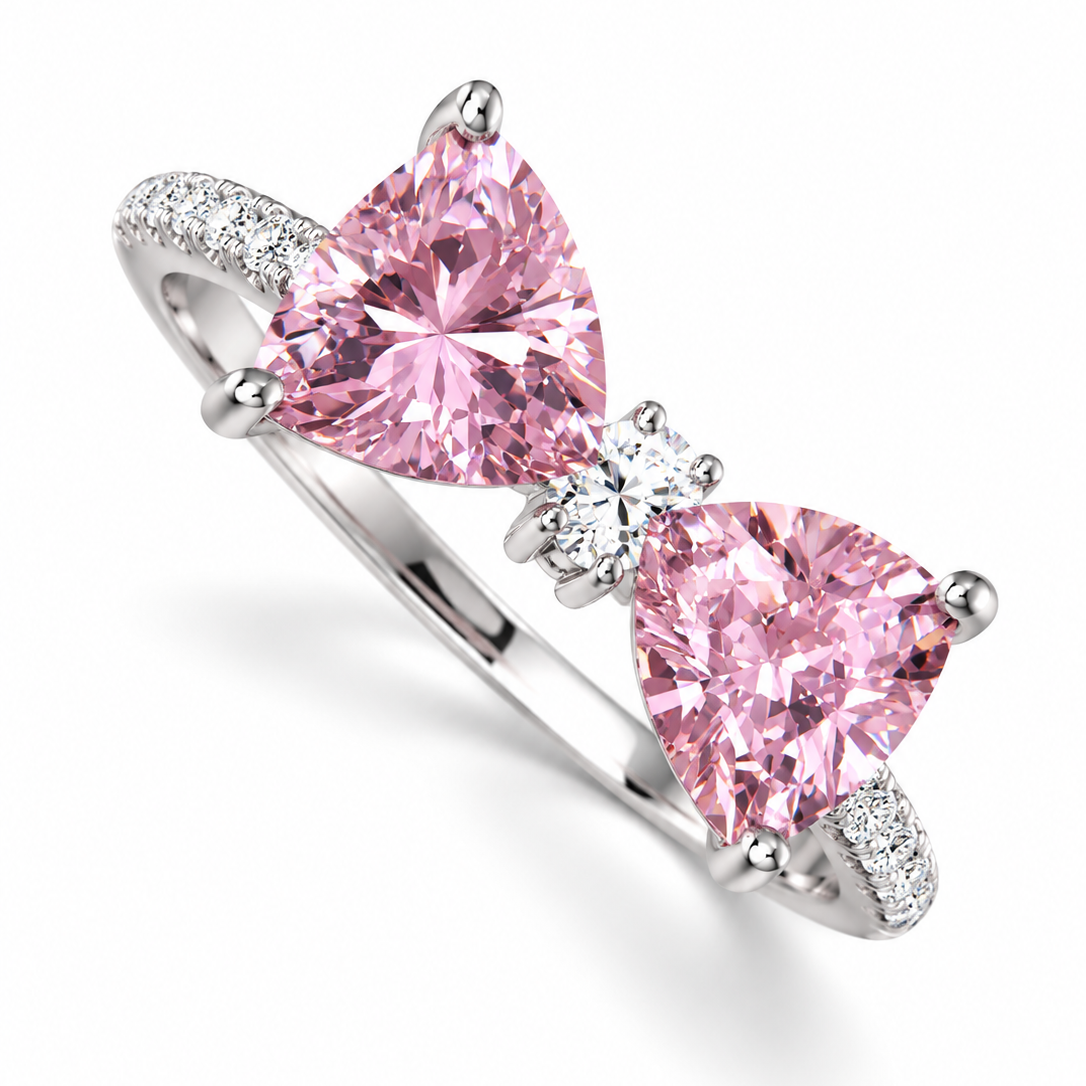 Pink Bow Ring Collection
