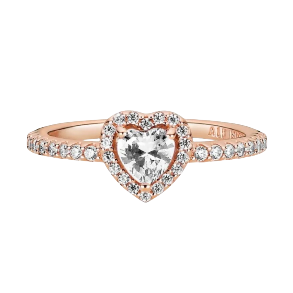 Sparkling Heart Ring