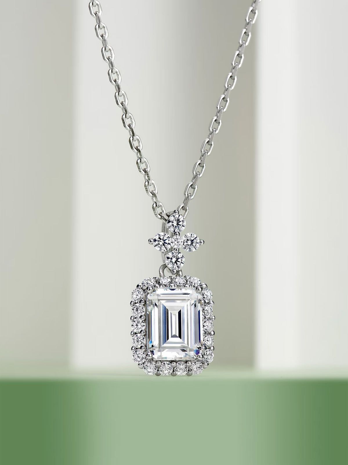Perfume Bottle CZ Necklace