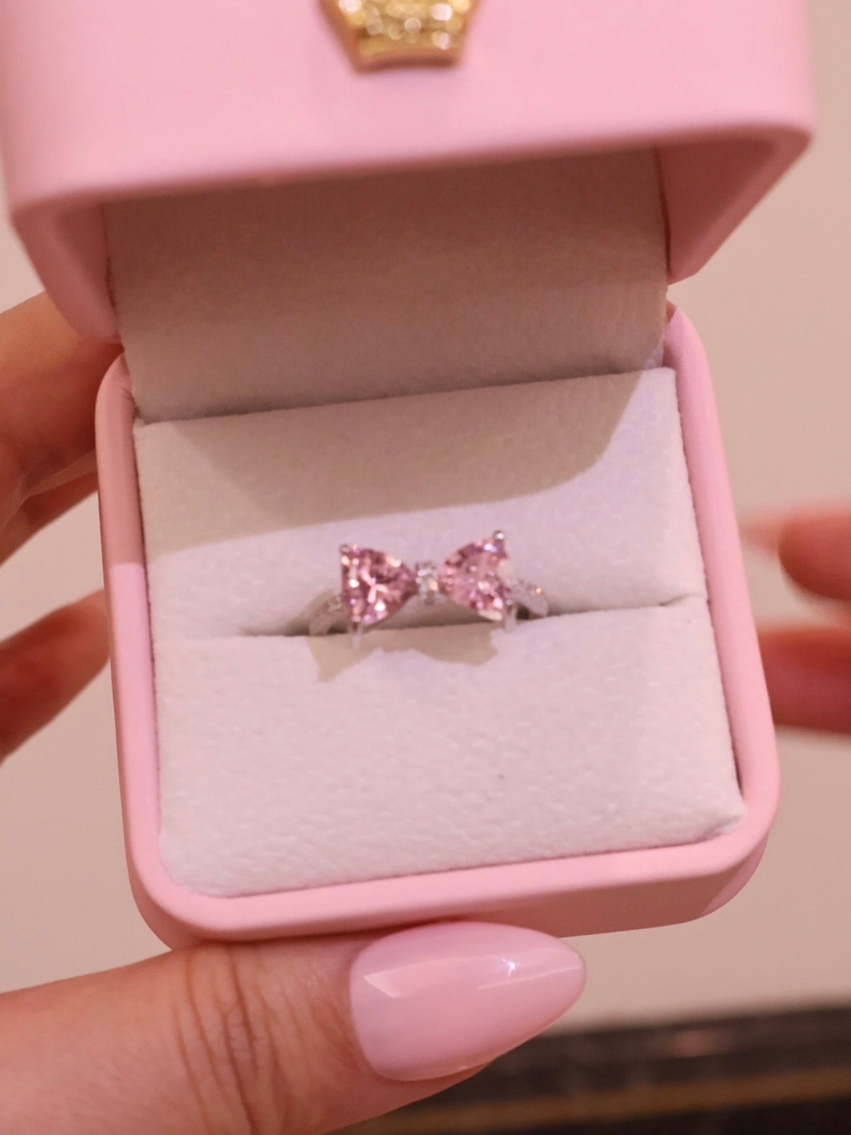 Pink Bow Ring Collection