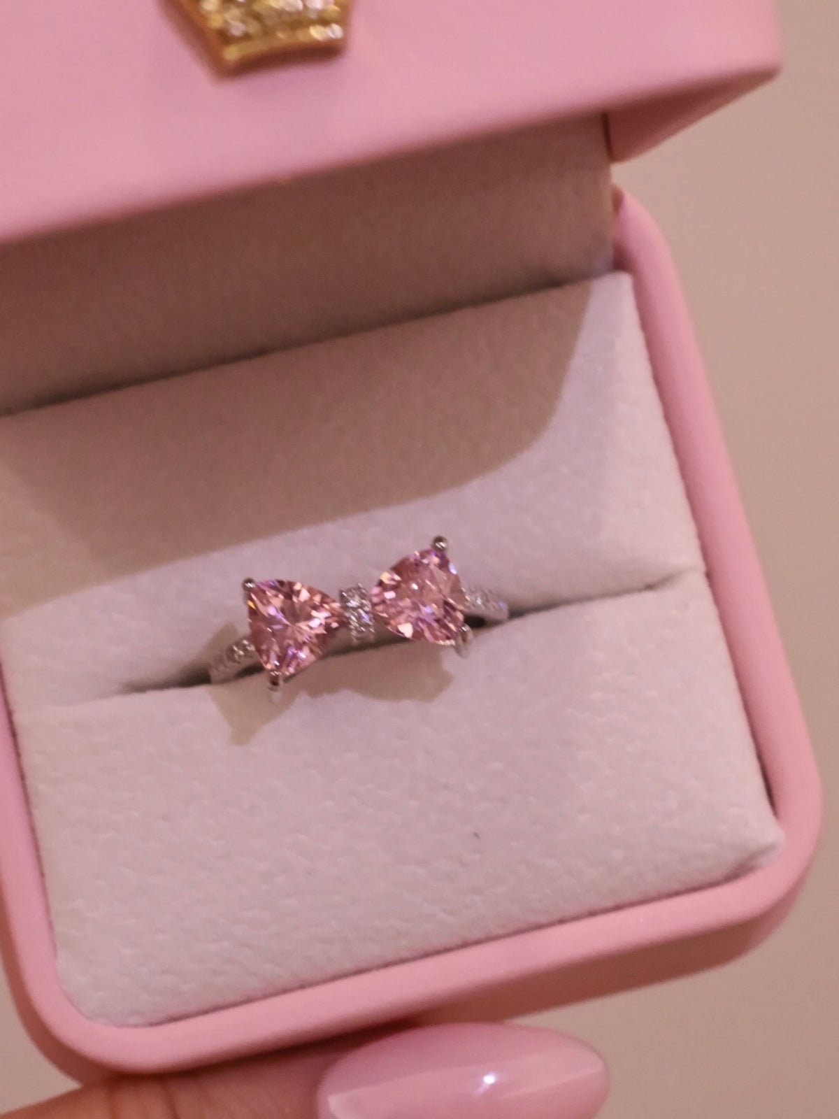 Pink Bow Ring Collection