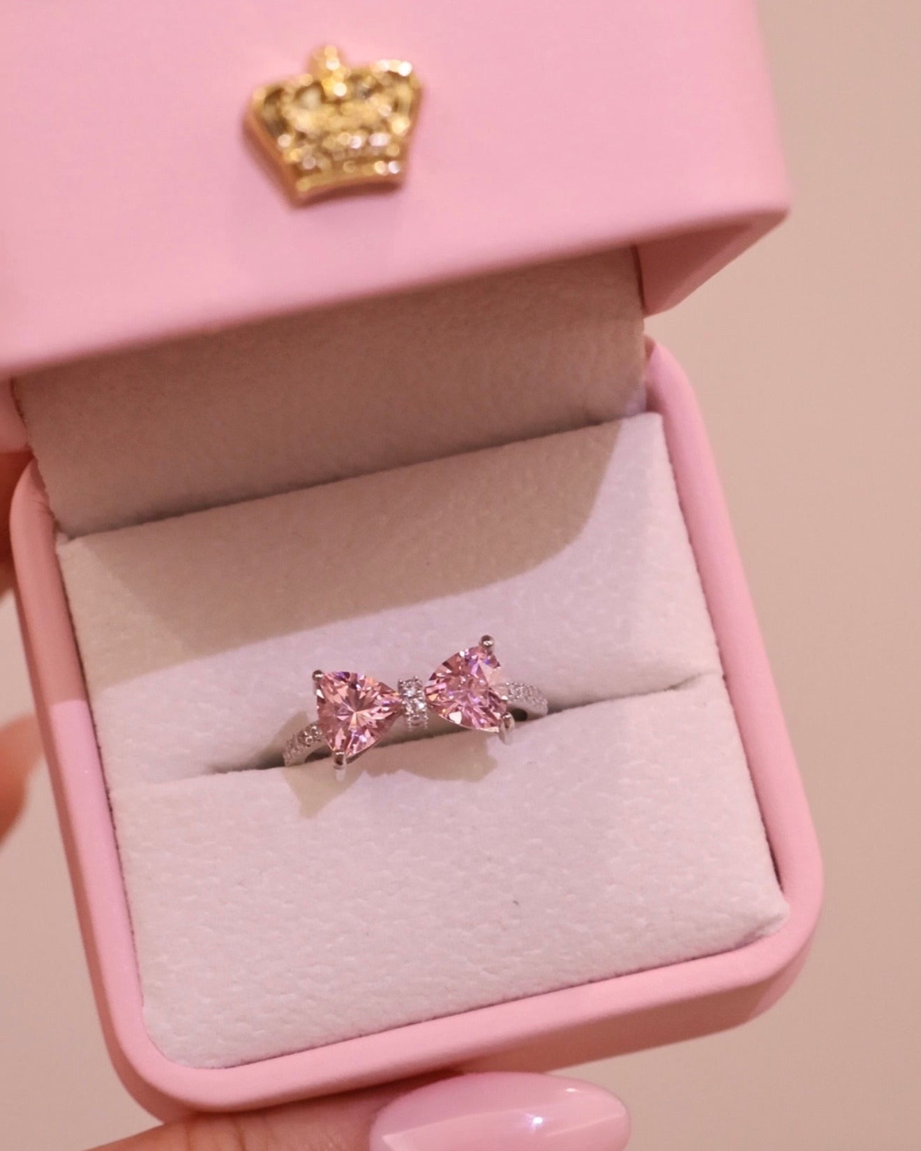 Pink Bow Ring Collection
