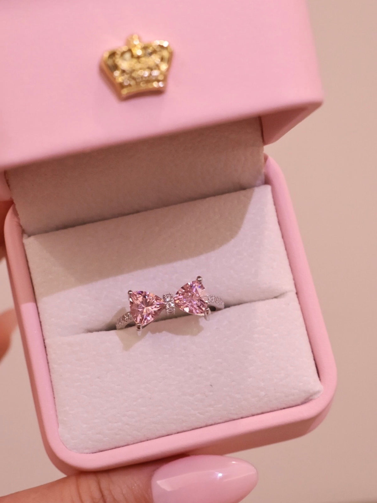 Pink Bow Ring Collection