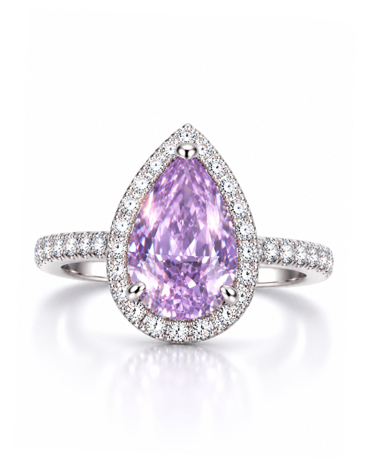 Dreamy Purple Pear Ring