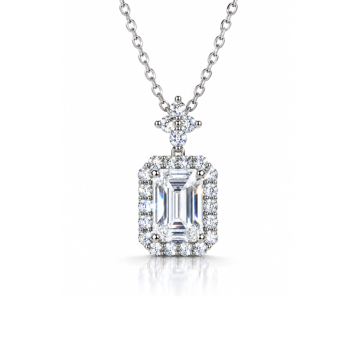 Perfume Bottle CZ Necklace