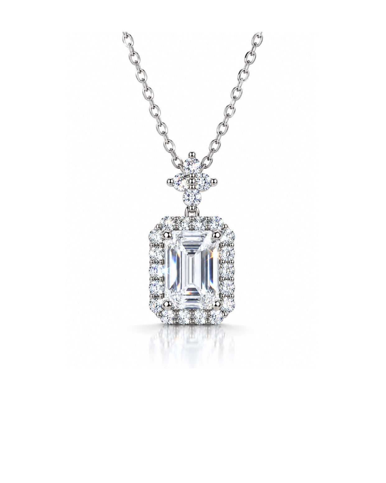 Perfume Bottle CZ Necklace