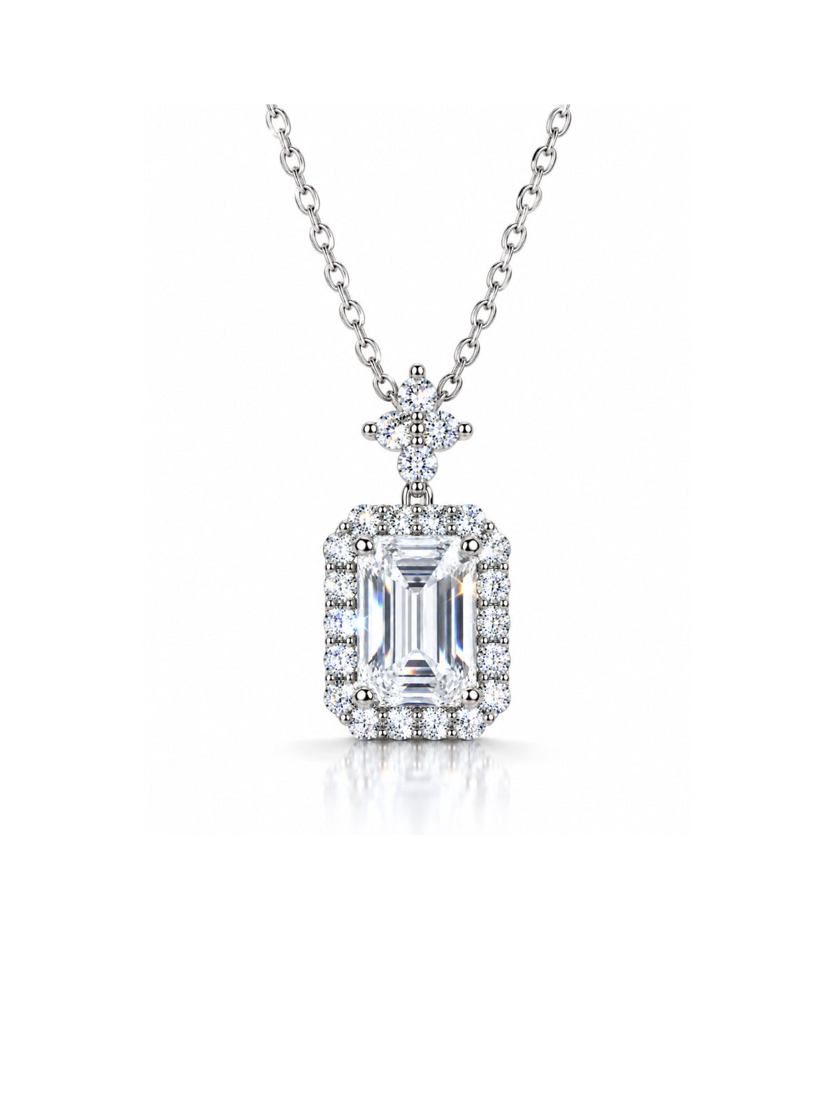 Perfume Bottle CZ Necklace