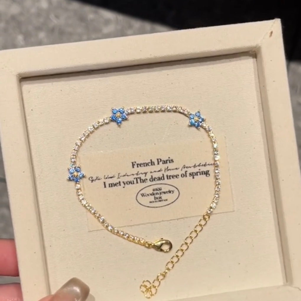 Flower Tennis Bracelet