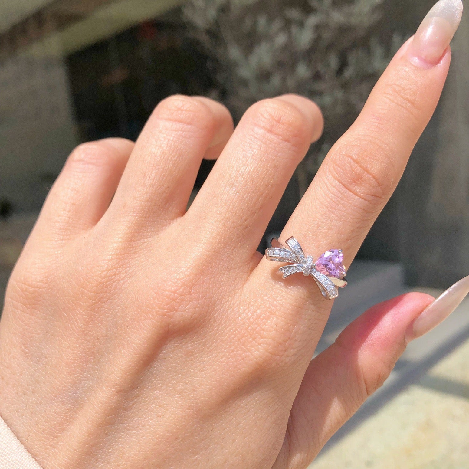 Pink Bow Ring Collection