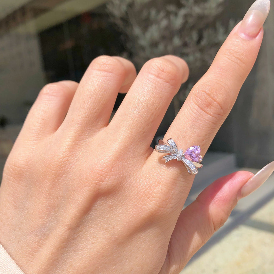 Pink Bow Ring Collection
