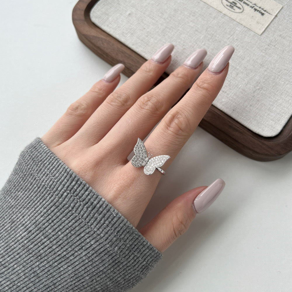 Butterfly Silver Ring Collection