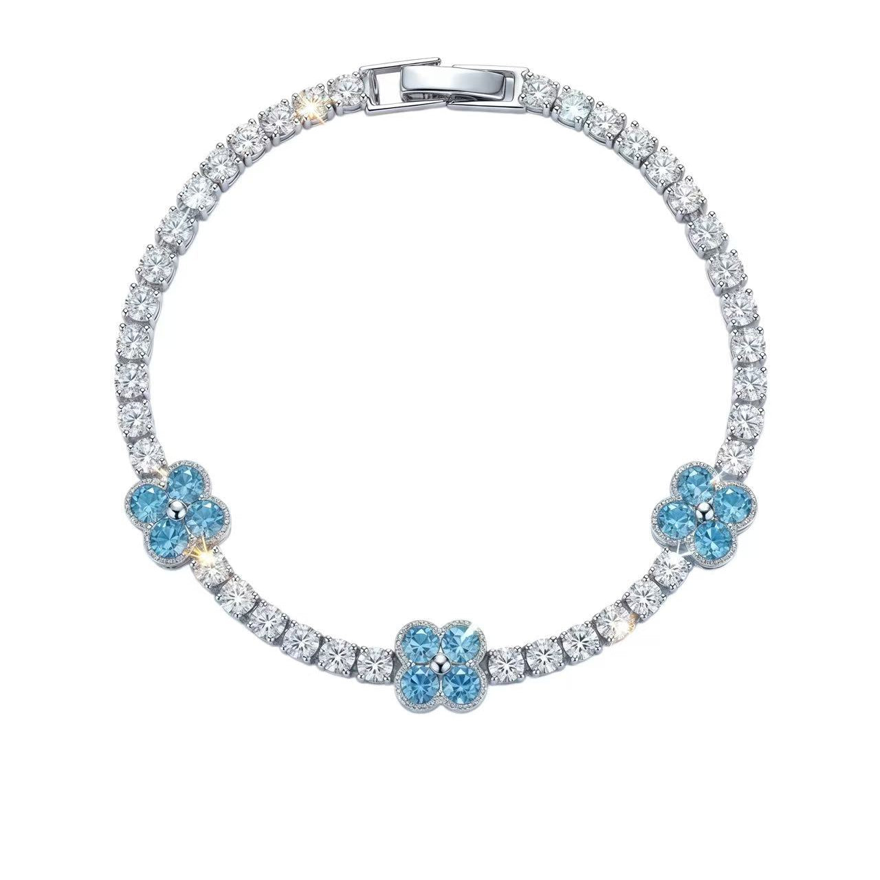 Ice Blue Tennis Bracelet