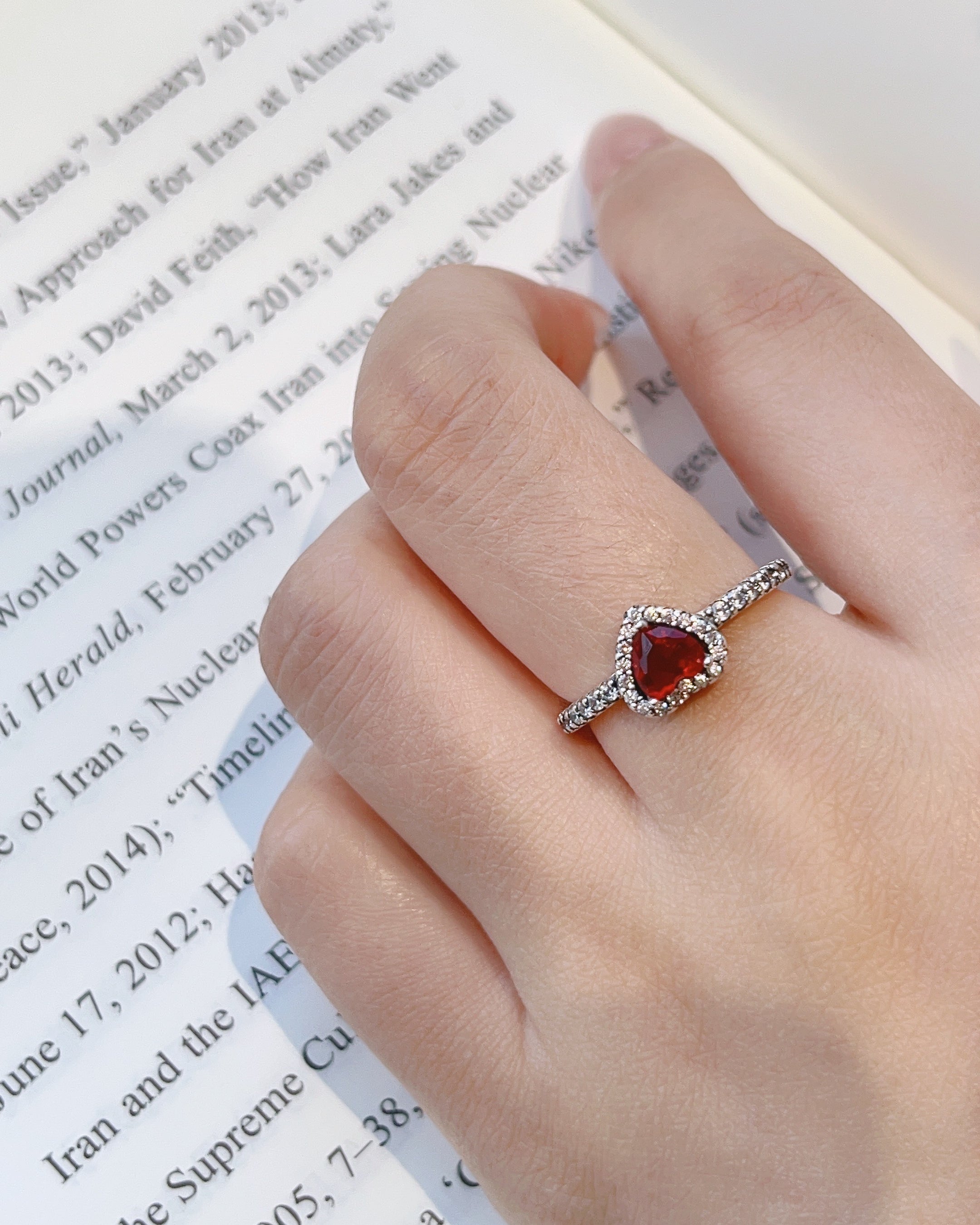 Elevated Heart Ring