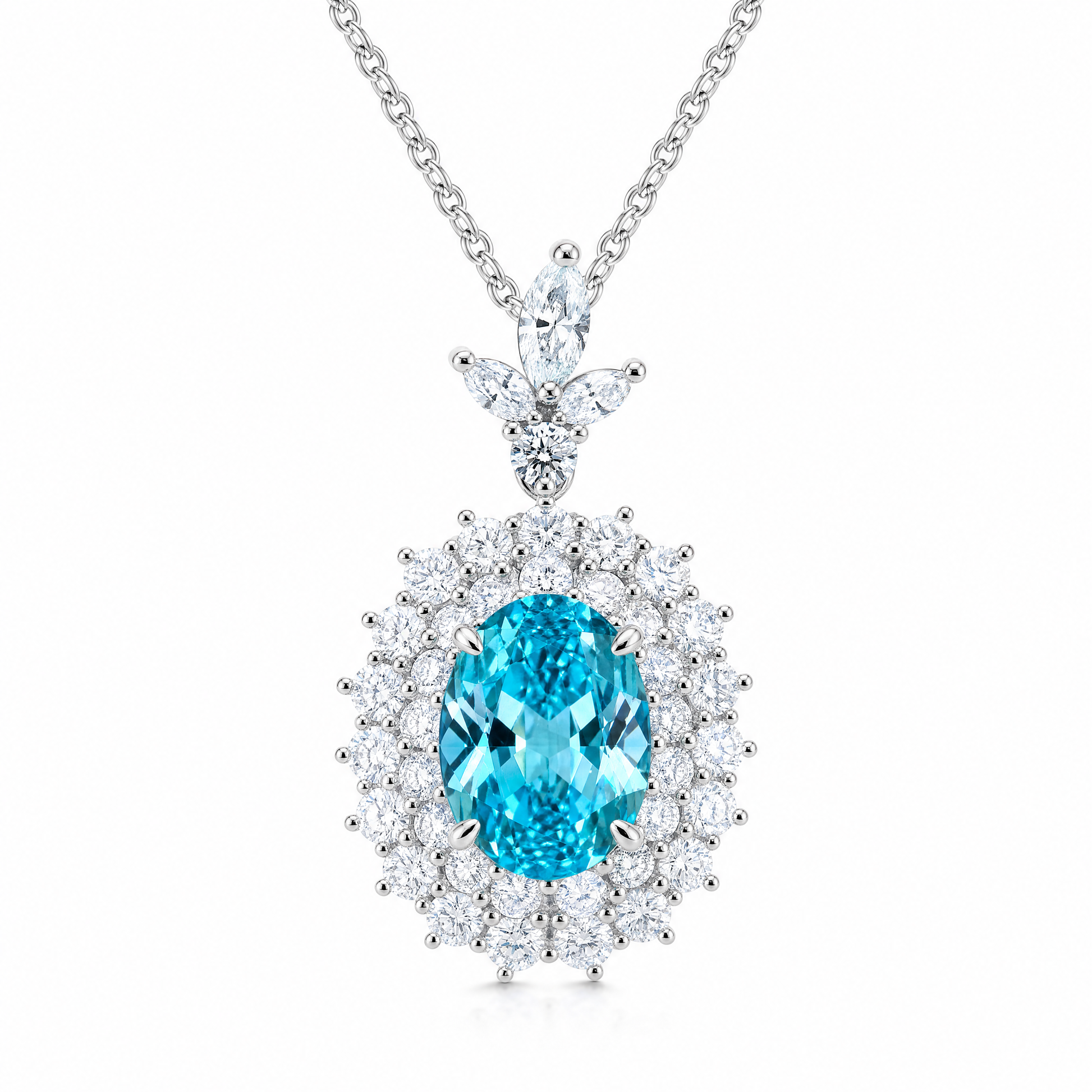Aquamarine D Necklace