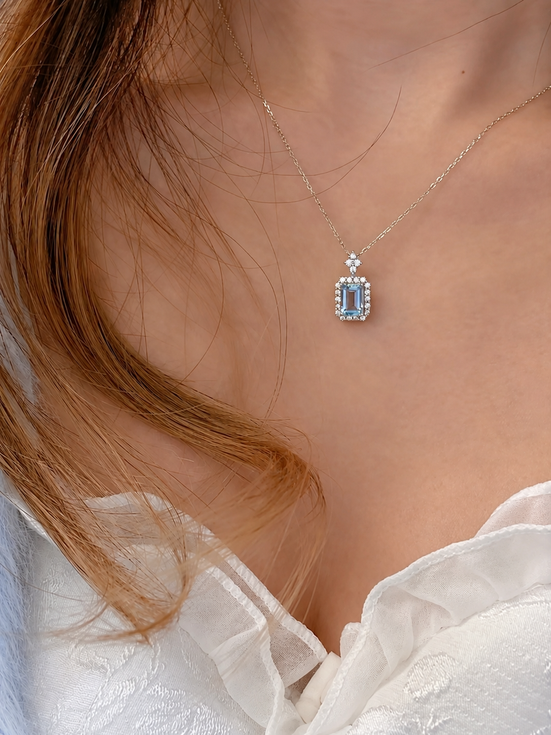 Celeste Blue Topaz Necklace