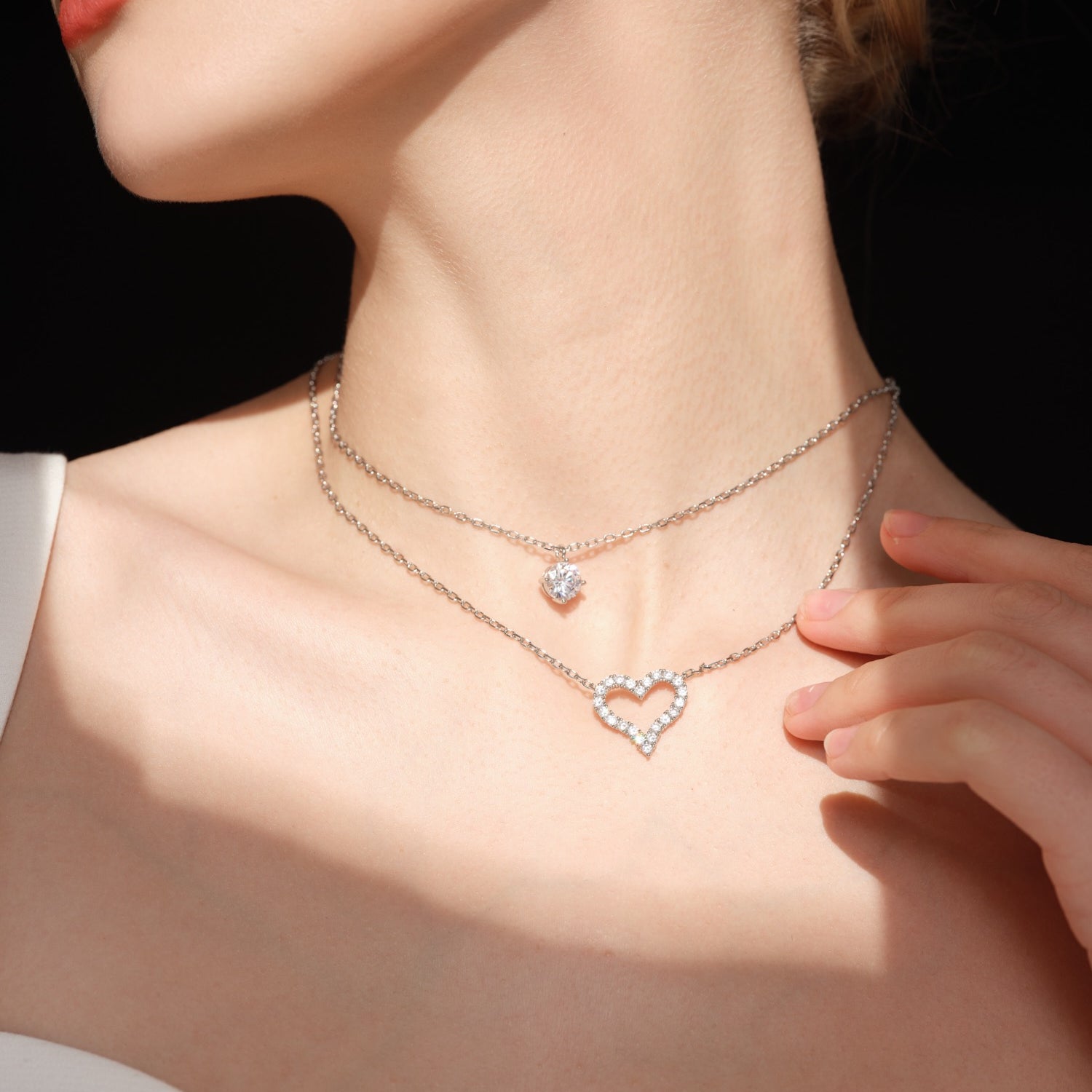 ⭐️PEACH NECKLACE SET