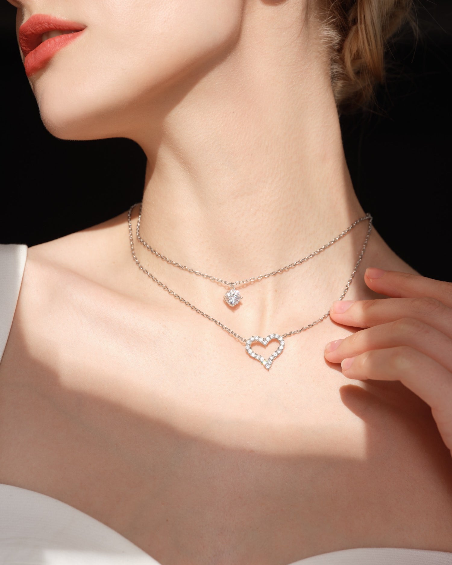 ⭐️PEACH NECKLACE SET