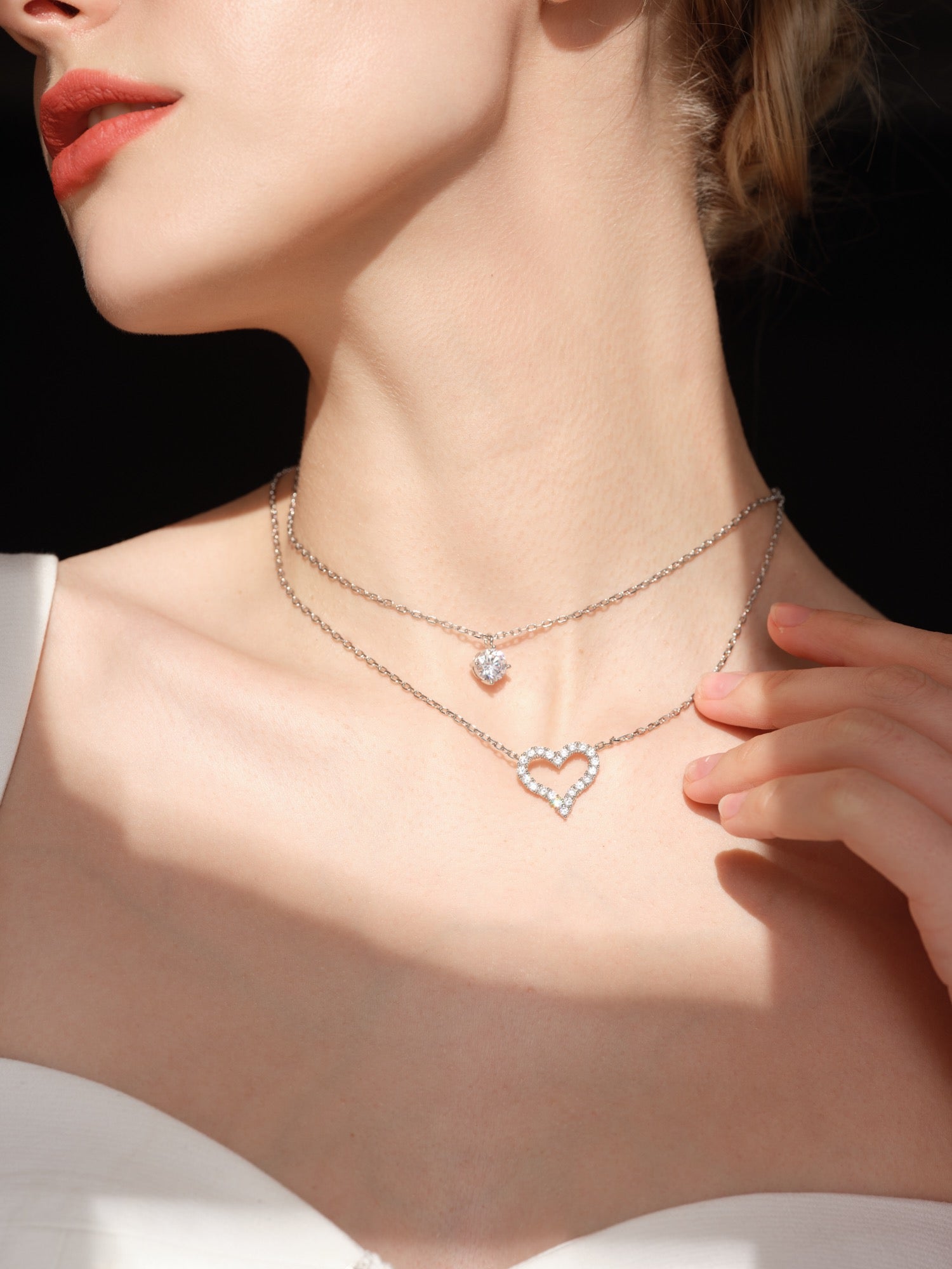 ⭐️PEACH NECKLACE SET